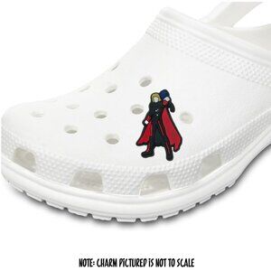 Thor Inspired Superhero Cartoon Blue Hammer Croc Charm